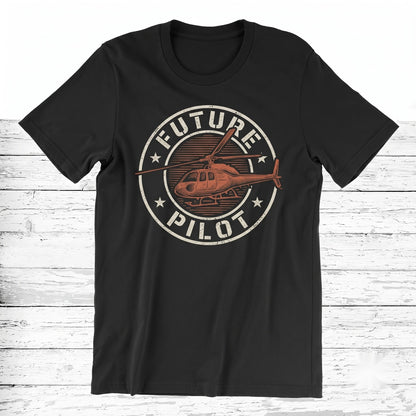 Vintage Helicopter Pilot Aviation Graphic Chopper Funny Birthday Gift Unisex TShirt