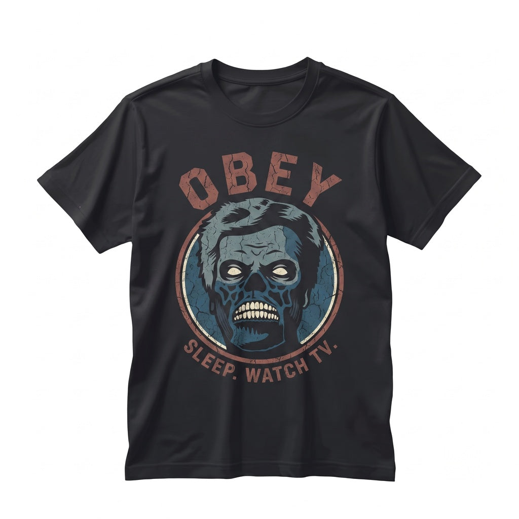 Vintage 1980s Cult Sci-Fi Film Graphic Apparel, Retro Dystopian Action Cinema Merchandise Unisex TShirt