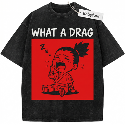 Shadow Manipulation Anime Graphic Tee - Vintage Washed Retro Manga Gift Unisex T-Shirt
