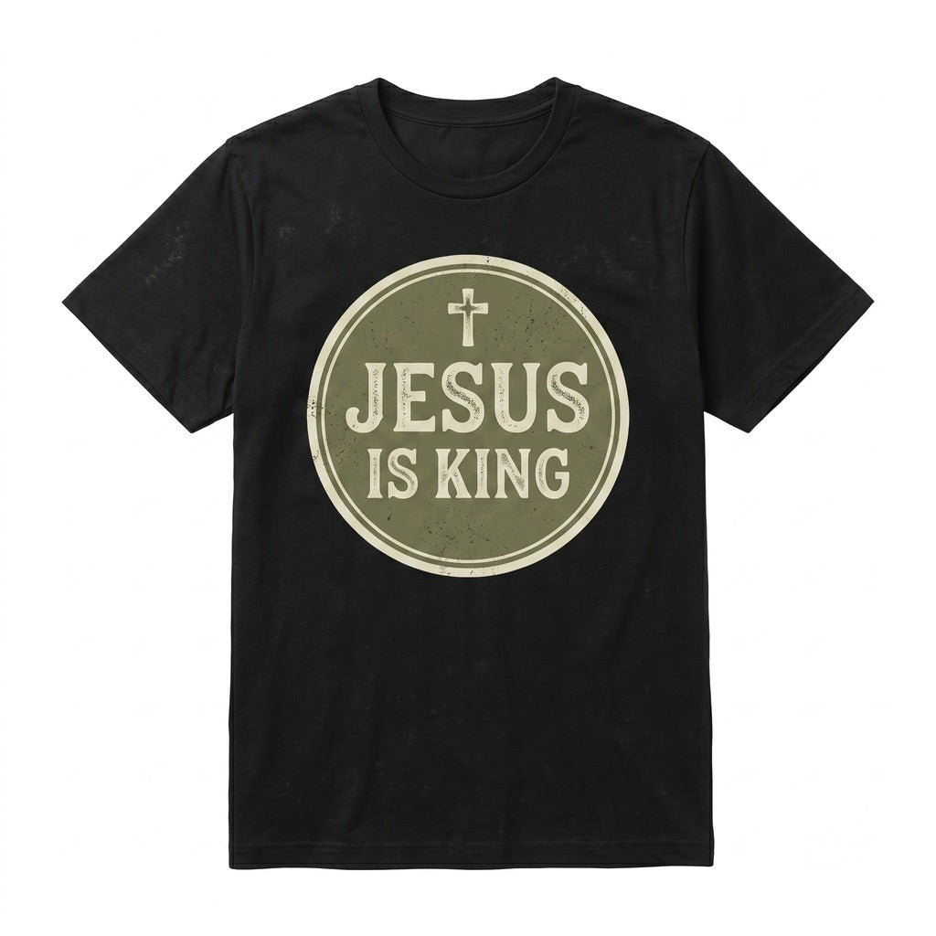 Jesus Is King Christian Faith Based Graphic Apparel Unisex TShirt