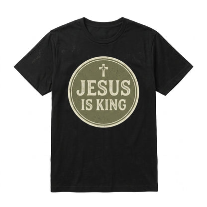 Jesus Is King Christian Faith Based Graphic Apparel Unisex TShirt