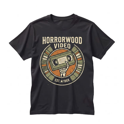 Vintage Horror Film Sweatshirt, Retro Spooky Skeleton Graphic Apparel, Scary Cinema Lover Gift, Unisex TShirt