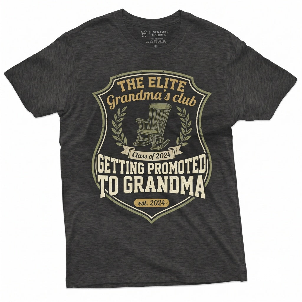 Promoted To Grandma Baby Gender Reveal Family Announcement Girl Or Boy Unisex TShirt