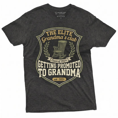 Promoted To Grandma Baby Gender Reveal Family Announcement Girl Or Boy Unisex TShirt