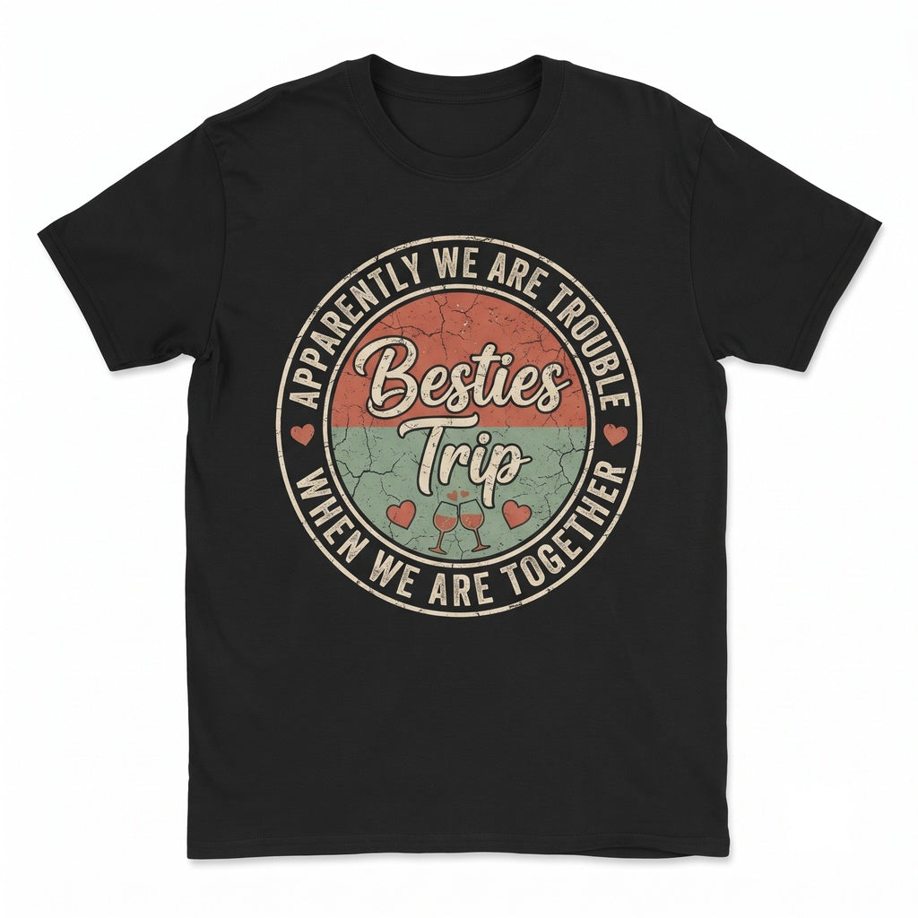 Besties Trip 2025 Tank Top Girls Vacation Racerback Weekend