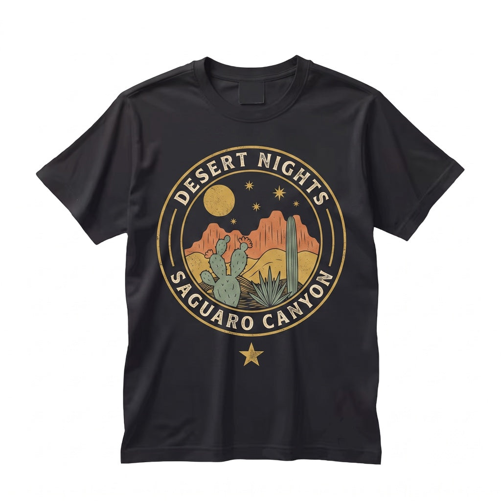 Southwest Desert Cactus Sunset Graphic Rustic Western Landscape Arizona Nature Adventure Gift Unisex TShirt