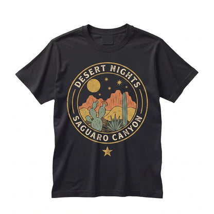 Southwest Desert Cactus Sunset Graphic Rustic Western Landscape Arizona Nature Adventure Gift Unisex TShirt