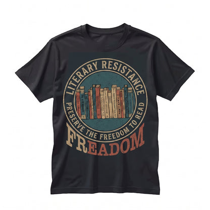 fREADom Banned Books Librarian Reader Freedom Bookworm Gifts Graphic Top Unisex TShirt