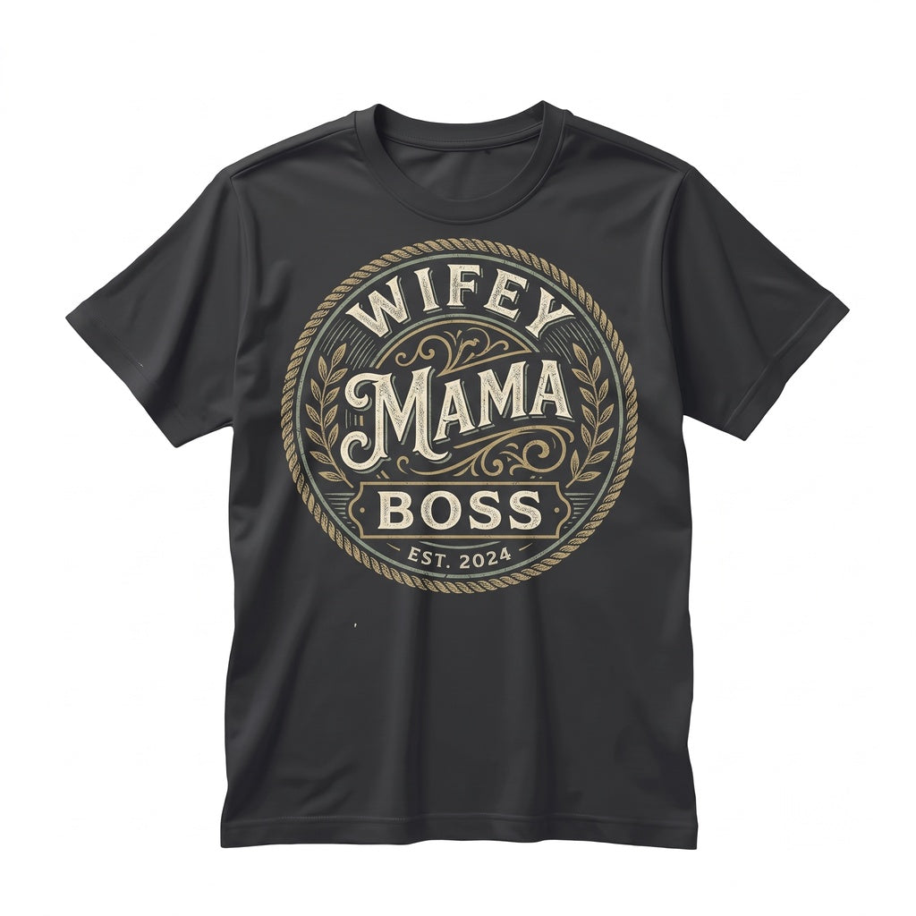 Wifey Mom Leader Graphic Cotton Apparel Mother Gift Casual Top Unisex TShirt