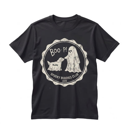 Personalized Ghost Dog Boop Halloween Funny Spooky Season Pet Lover Gift Unisex TShirt