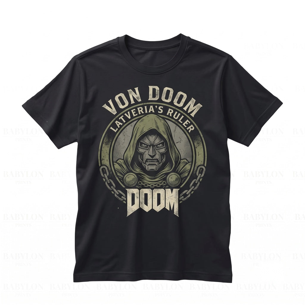 90s Vintage Comic Book Doctor Doom Retro Graphic Streetwear Cotton Unisex TShirt