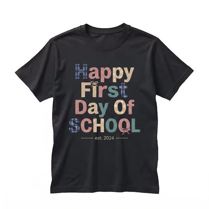 Happy First Day Back to School Cute Kindergarten Teacher Unisex TShirt