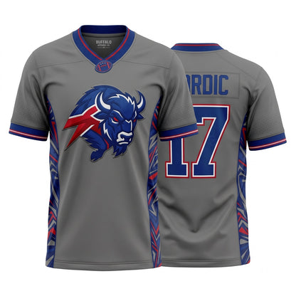 Unisex Game Day Athletic Football Jersey - Lightweight Breathable Mesh Fan Jersey
