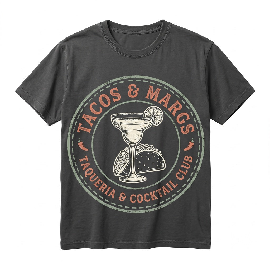 Tacos And Margaritas Fun Cinco De Mayo Mexican Food Party Graphic Apparel, Unisex TShirt