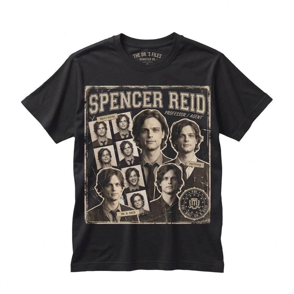 Spencer Reid FBI Genius Profiler Graphic Crime Drama TV Series Fan Gift Unisex TShirt