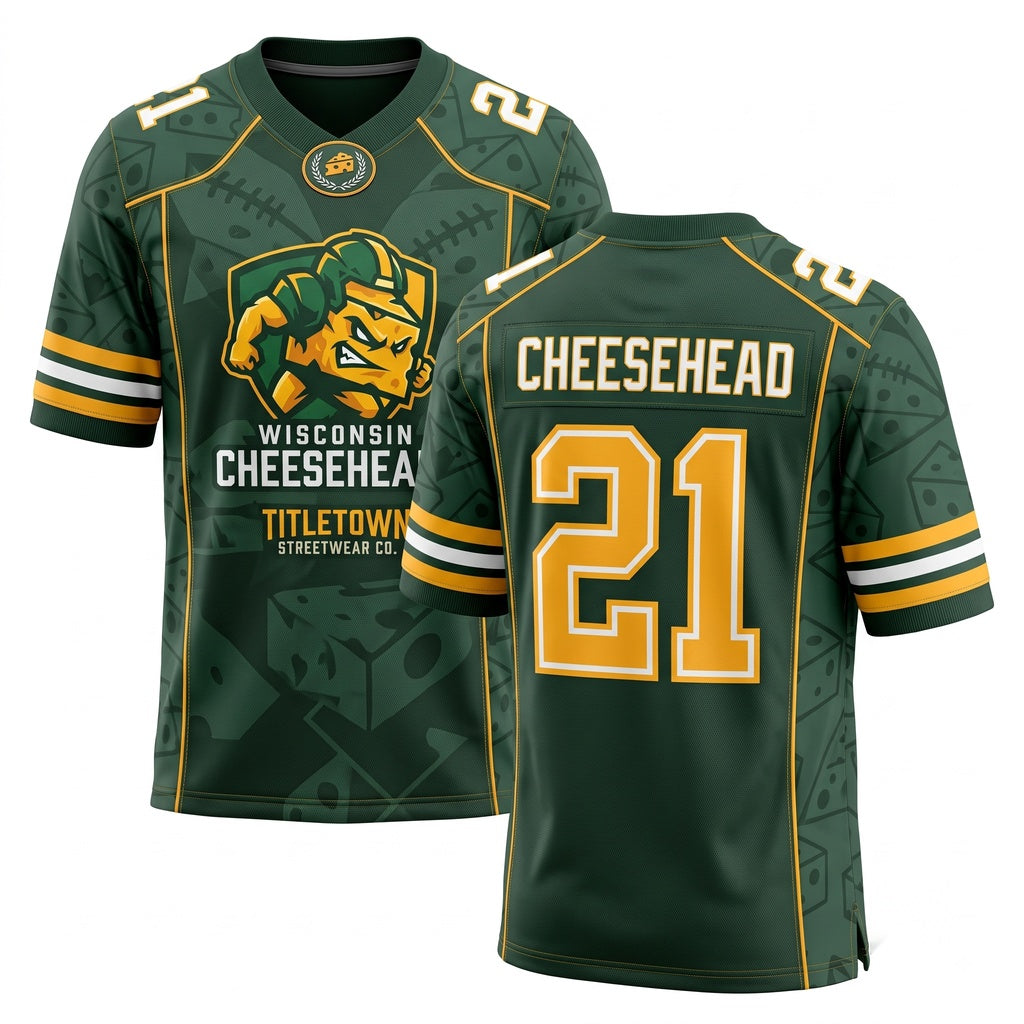 Unisex Game Day Athletic Mesh Football Fan Jersey - Stitched & Breathable Lightweight Sports Apparel