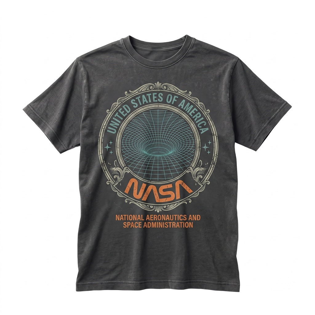 NASA Wormhole Space Nerd Graphic Science Apparel Unisex TShirt
