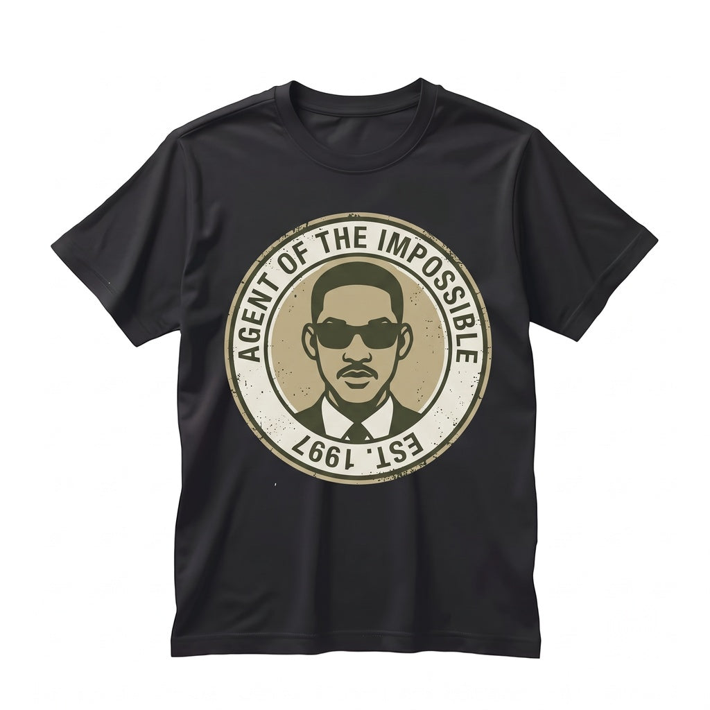 Vintage Alien Hunter Agent Secret Organization 90s Film Graphic Print Apparel Unisex TShirt