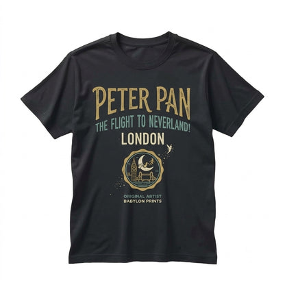 Oversized Peter Pan Wendy Neverland Vintage Ride Matching Park Flight Gift Unisex TShirt