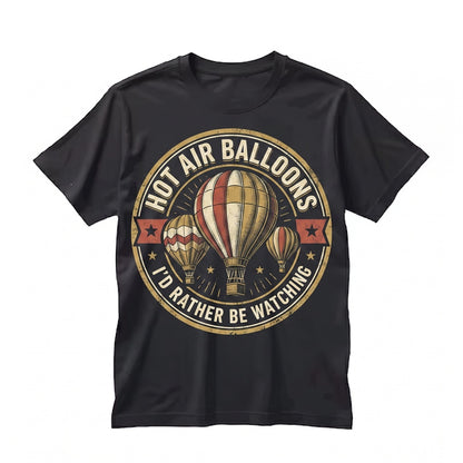 Hot Air Balloon Vintage Adventure Travel Scenic Graphic Cotton Unisex TShirt