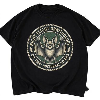 Gothic Bat Dark Academia Apparel Vintage Spooky Animal Lover Graphic Cotton Unisex TShirt