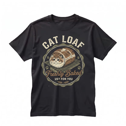 Funny Freshly Baked Cat Loaf Graphic Pet Lover Apparel Unisex TShirt