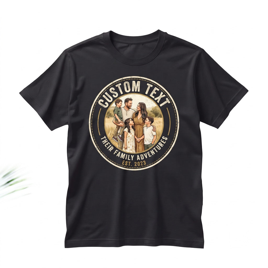 Custom Family Picture Photo Tank Top Personalized Gift Custom Unisex TShirt