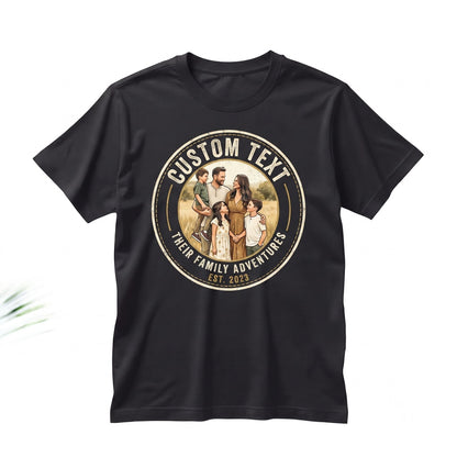 Custom Family Picture Photo Tank Top Personalized Gift Custom Unisex TShirt
