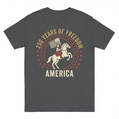 America 250th Anniversary Faith Family Freedom Independence Day 4th July Christian Church Patriotic Gift Unisex TShirt