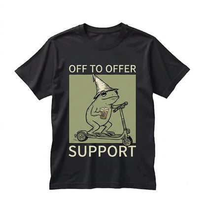 Silly Nurse Frog Iced Coffee Paraprofessional Back To Elementary School Support Staff Assistant Unisex TShirt