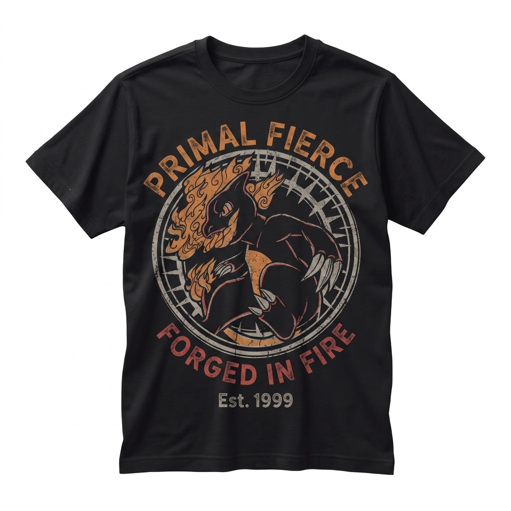 Vintage Flame Lizard Anime Graphic Dragon Retro Y2K Sleeveless Streetwear Unisex TShirt