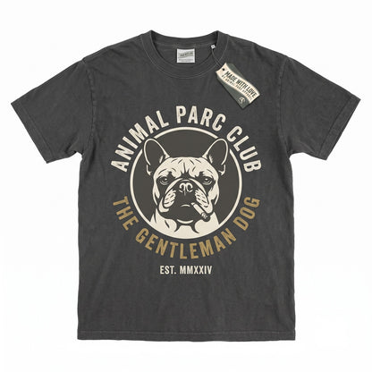 Smoking French Bulldog Graphic Vintage Y2K Grunge Funny Dog Face Pet Lover Gift Unisex TShirt