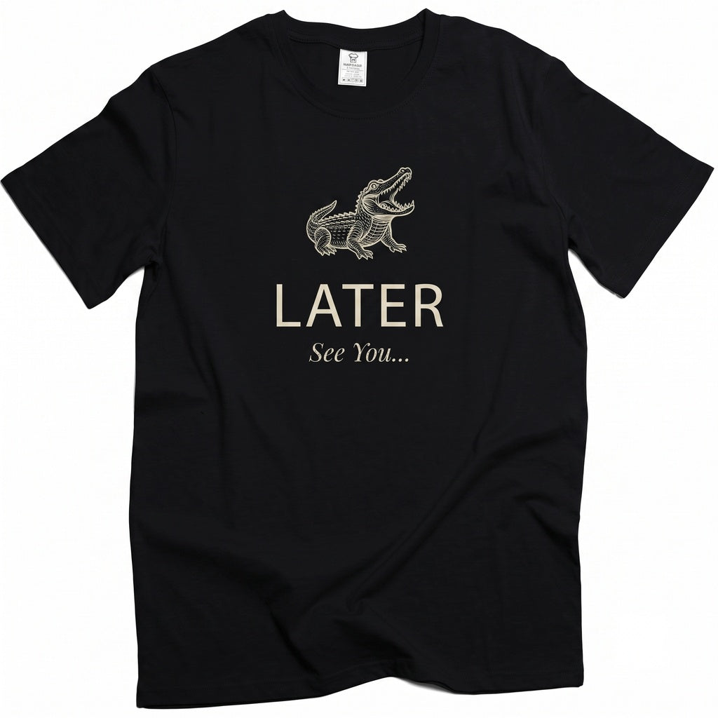 Later Gator Funny Saying Retro Crocodile Alligator Sarcastic Apparel For Men Women Unisex TShirt