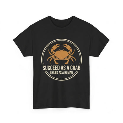 Failed As A Human Vintage Japanese Funny Crab Novelty Graphic Unisex TShirt