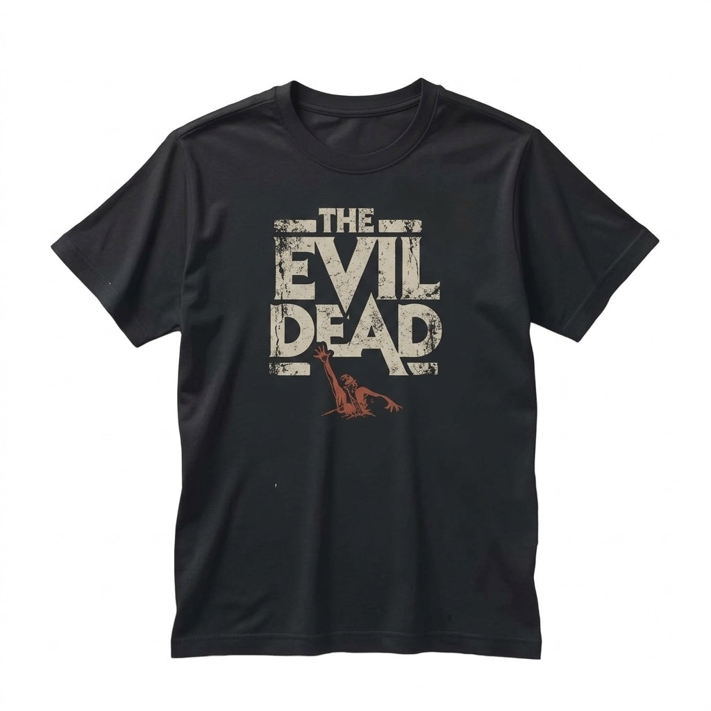 Evil Dead Black and White Cult Horror Film Graphic Unisex TShirt