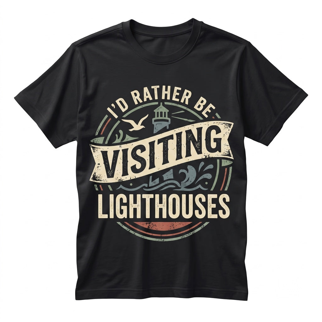 Vintage Nautical Lighthouse Lover Coastal Adventure Graphic Gift Unisex TShirt
