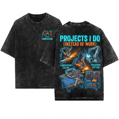 Things I Do In My Spare Time Metalworking Welder Fabricator DIY Hobbyist Handyman Gift Dad Tradesman Unisex Wash T-Shirt