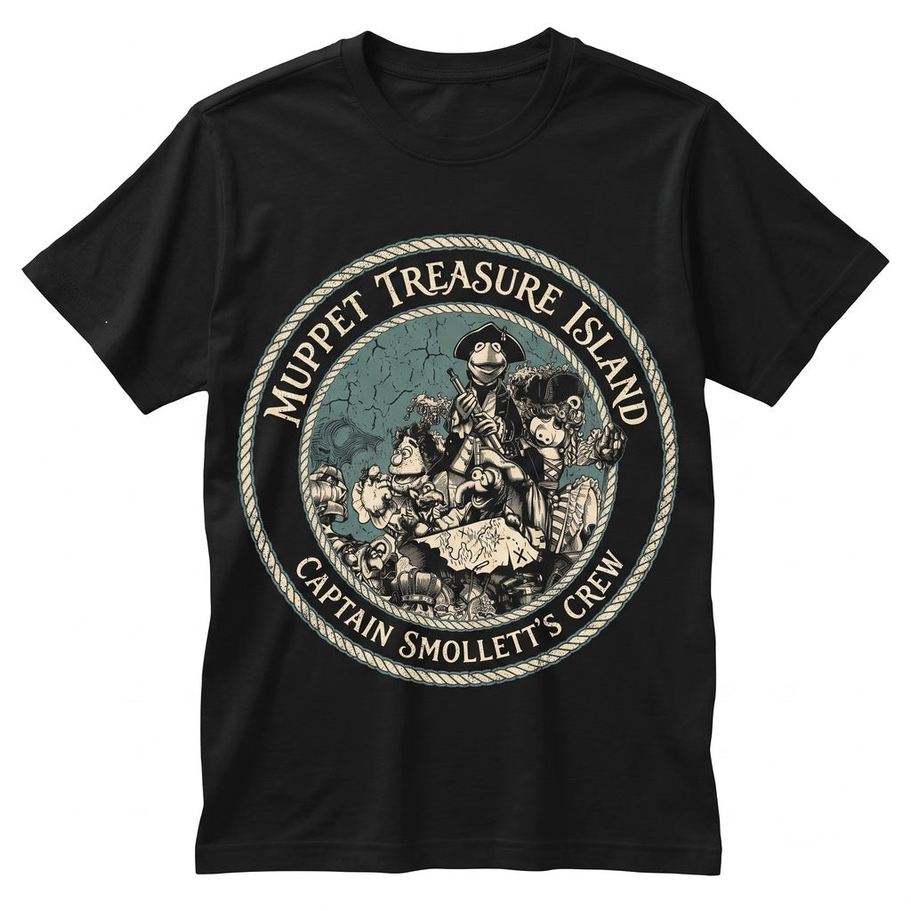 Retro Vintage Pirate Puppet Island Cruise Family Vacation Graphic Apparel Gift Unisex TShirt