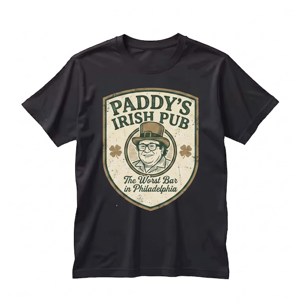 Paddys Irish Pub Funny Leprechaun Graphic Bar Apparel Top Unisex TShirt