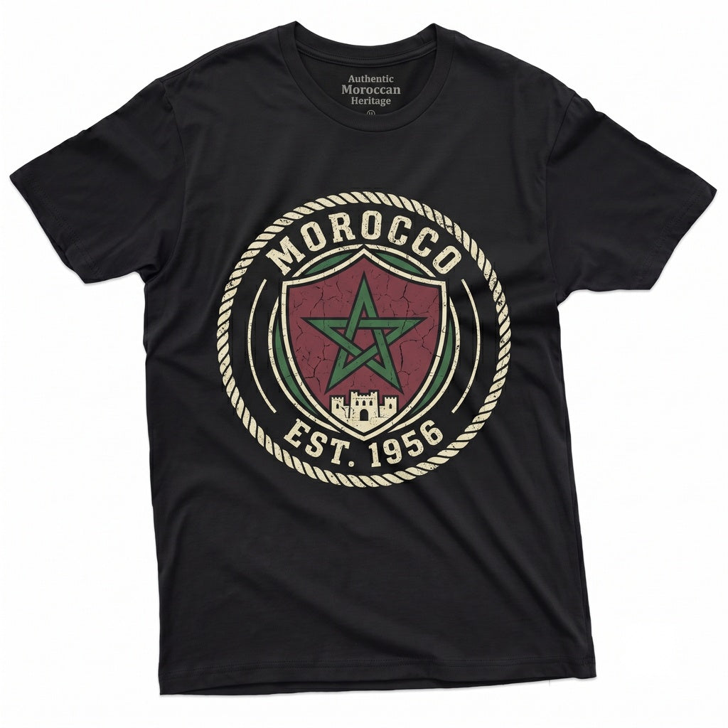 Morocco National Flag Moroccan Patriotic Birthday Present Souvenir Lover Apparel Unisex TShirt