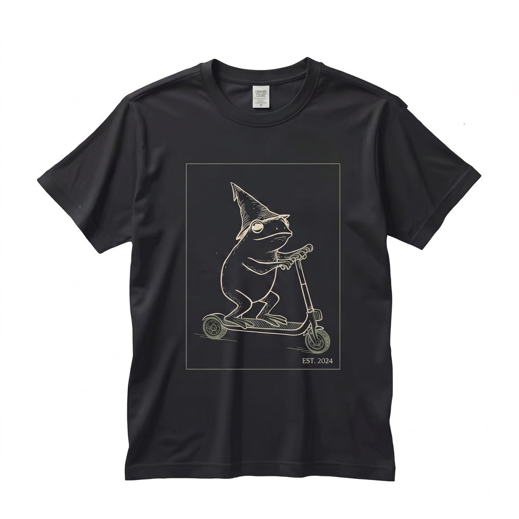 Funny Frog Riding Scooter English Literature High School Educator Reading Gift Unisex TShirt