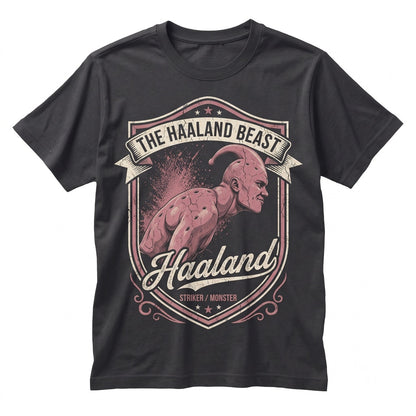 Funny Erling Haaland Meme Pink Anime Villain Graphic Norway Soccer Game Day Unisex TShirt