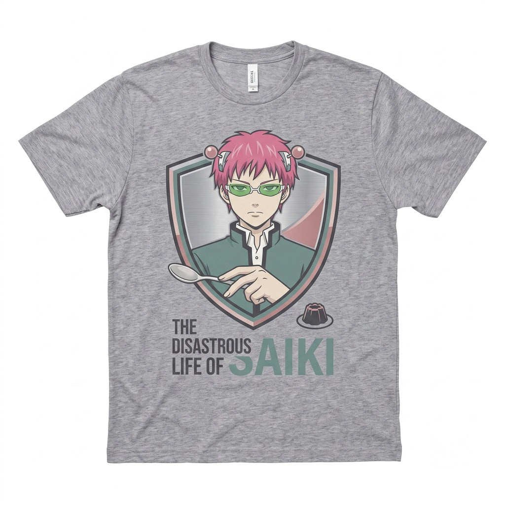 Saiki K Annoyed Face Psychic Anime Graphic Cotton Unisex TShirt