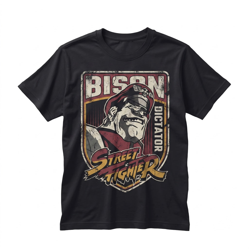 Retro Arcade Fighter General Boss Graphic Apparel Unisex TShirt