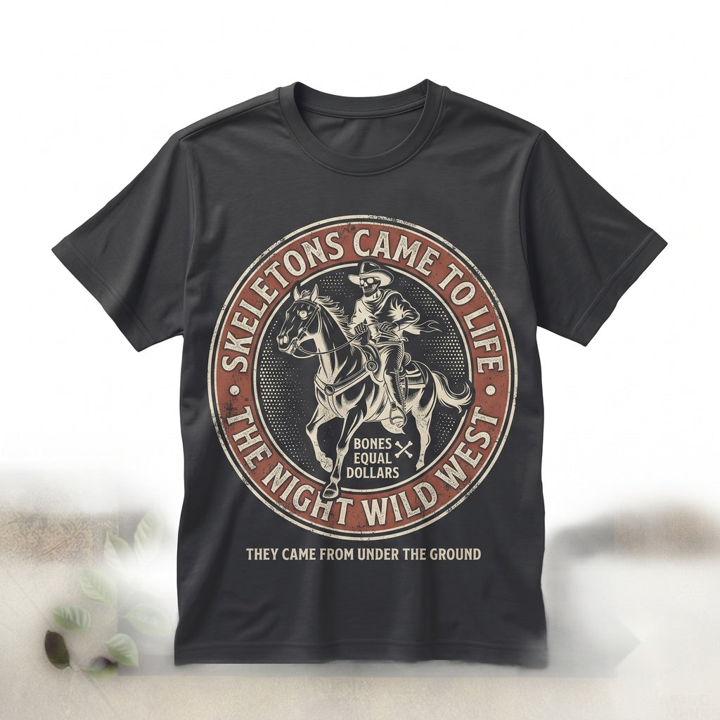 Night The Skeletons Came To Life Bones Money Graphic Black Comedy Tim Robinson Unisex TShirt