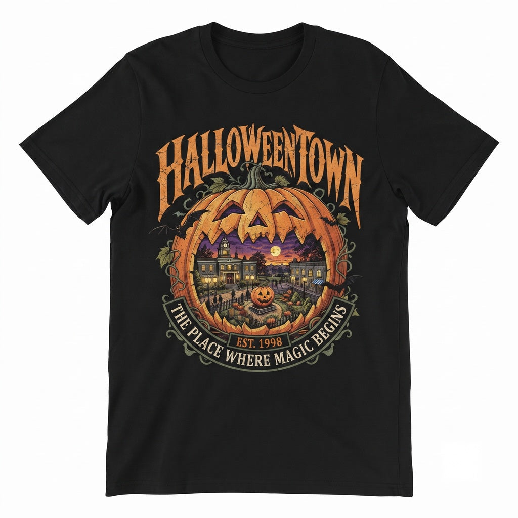 Spooky College 1998 Retro Autumn Graphic Apparel Unisex TShirt
