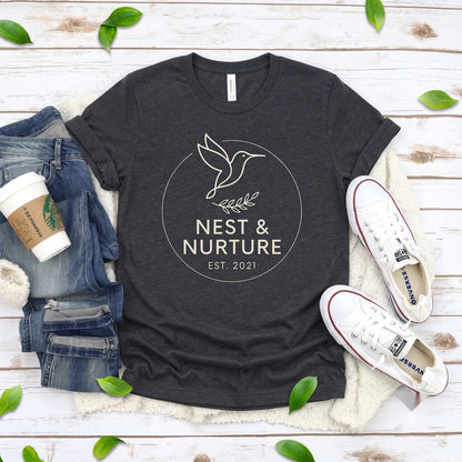 Mama Bird Graphic Top, New Mother Apparel, Cute Pregnancy Announcement Gift, Mothers Day Present, Unisex TShirt