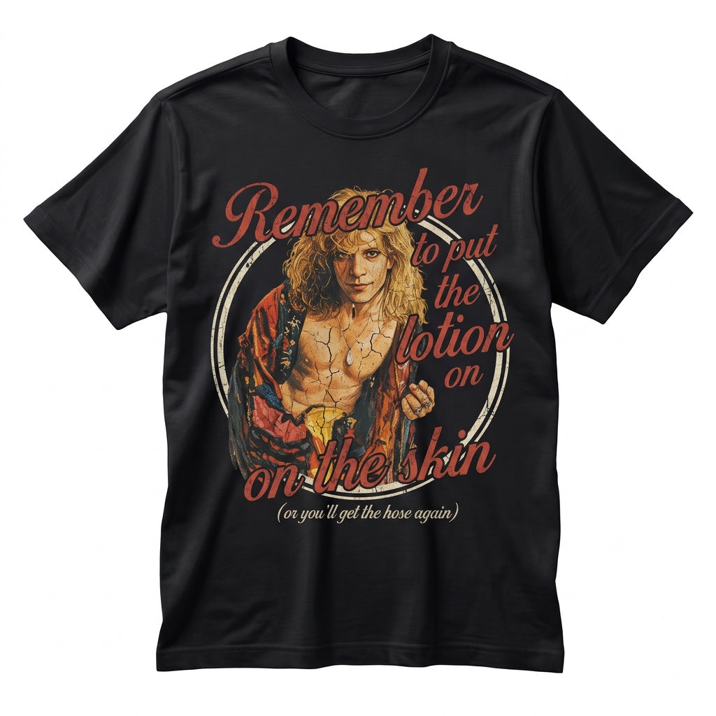 Funny Lotion On The Skin Buffalo Bill Horror Movie Quote Graphic Vintage Novelty Unisex TShirt