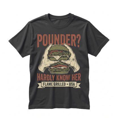 Funny Burger Lover Humorous Drinking Graphic Apparel, Graphite Novelty Fast Food Unisex TShirt
