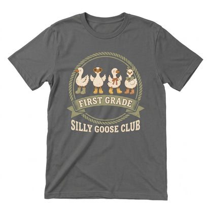 Silly Goose Elementary Teacher 1st Grade Team Back to School Unisex TShirt